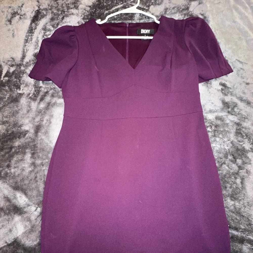DKNY Deep Purple Mini Dress